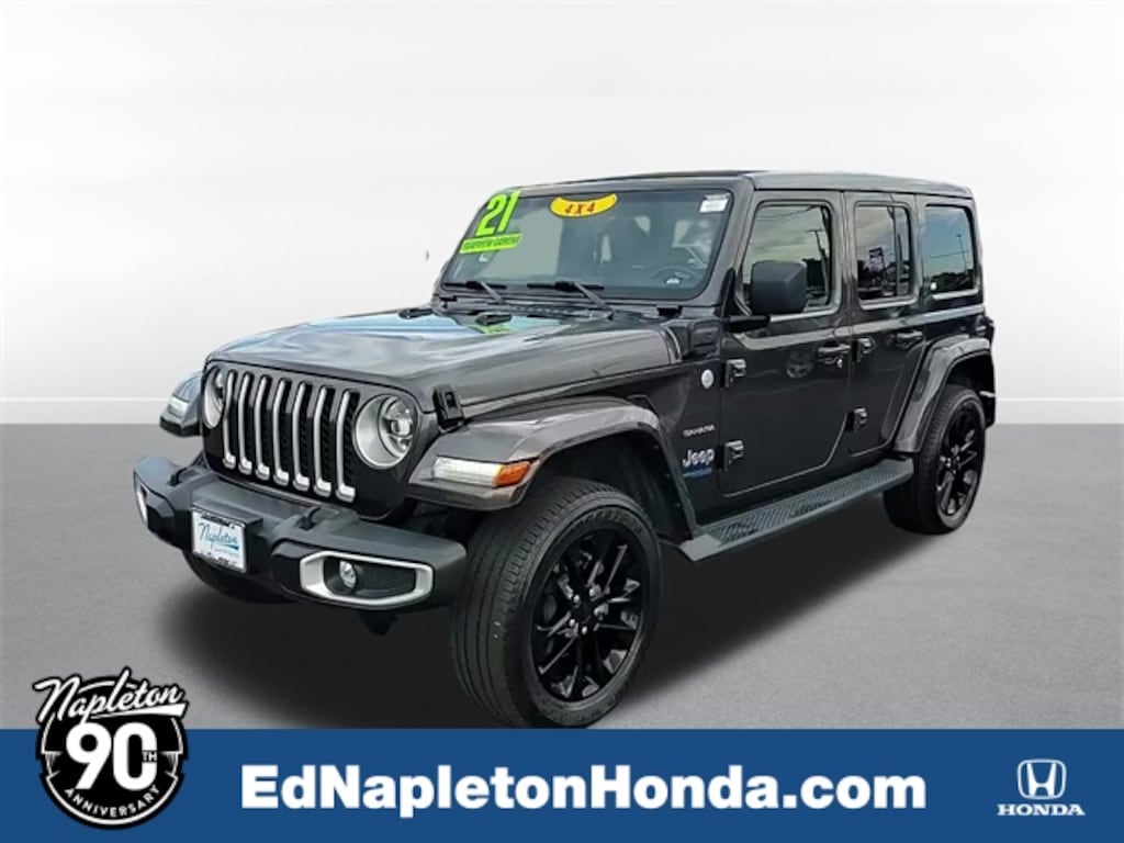 Used 2021 Jeep Wrangler Unlimited Sahara 4xe Sport Utility