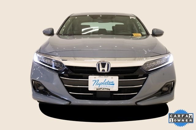 Used 2021 Honda Accord Hybrid Touring with VIN 1HGCV3F96MA017960 for sale in Saint Peters, MO