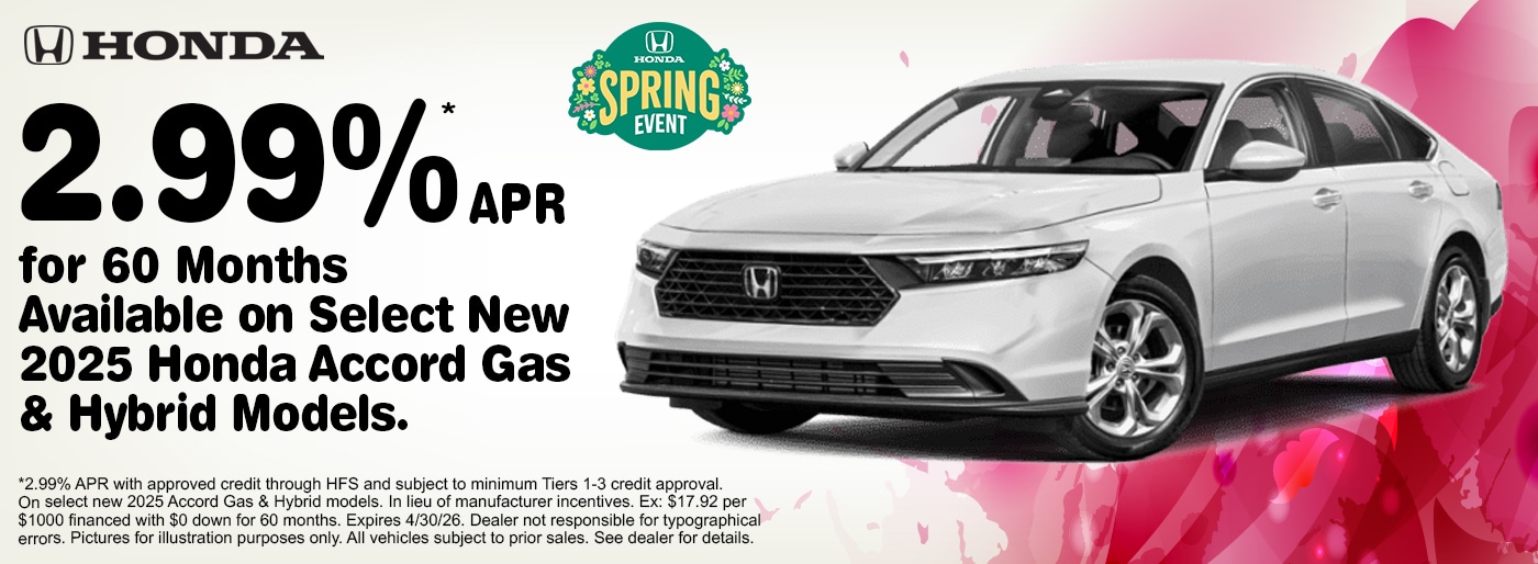 Honda Incentives April