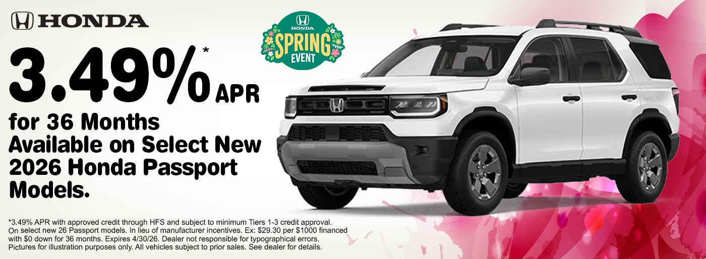 Honda Incentives April