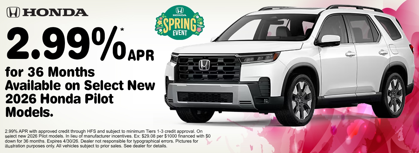 Honda Incentives April