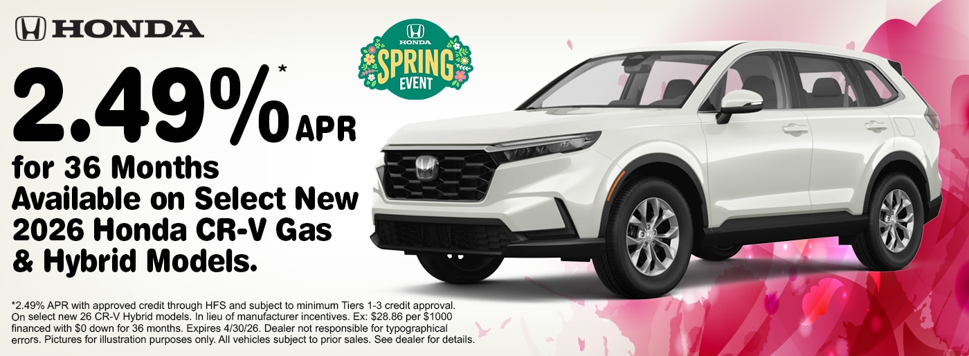 Honda Incentives April