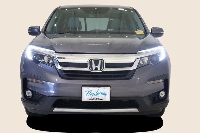 Used 2021 Honda Pilot EX-L with VIN 5FNYF6H58MB043870 for sale in Hazelwood, MO