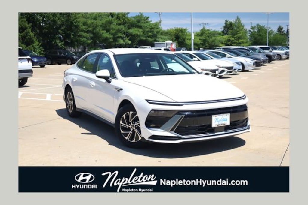 New 2026 Hyundai Sonata Hybrid Blue Sedan