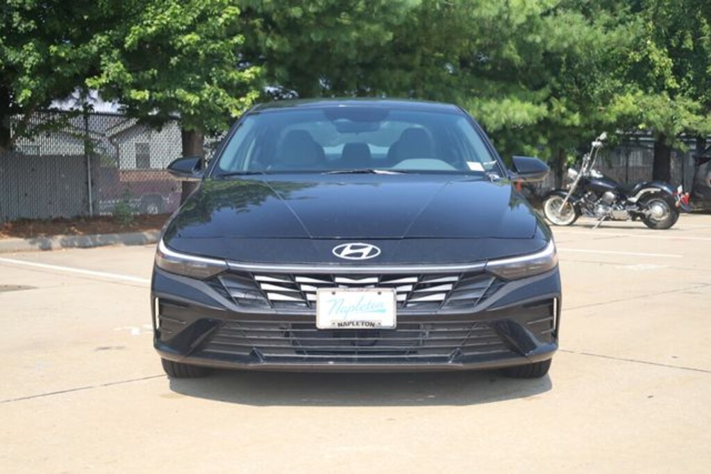 New 2026 Hyundai Elantra Hybrid Blue Sedan