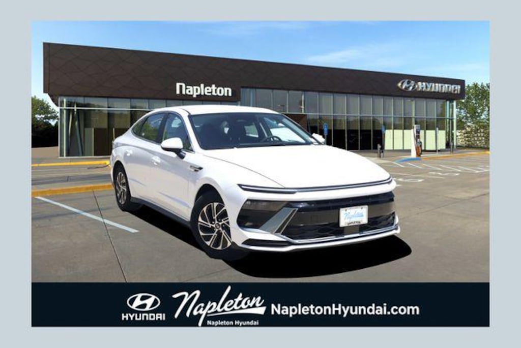 New 2026 Hyundai Sonata Hybrid Blue Sedan