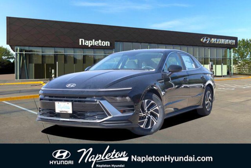 New 2026 Hyundai Sonata Hybrid Blue Sedan