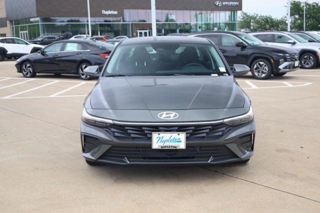 New 2026 Hyundai Elantra Hybrid Blue Sedan
