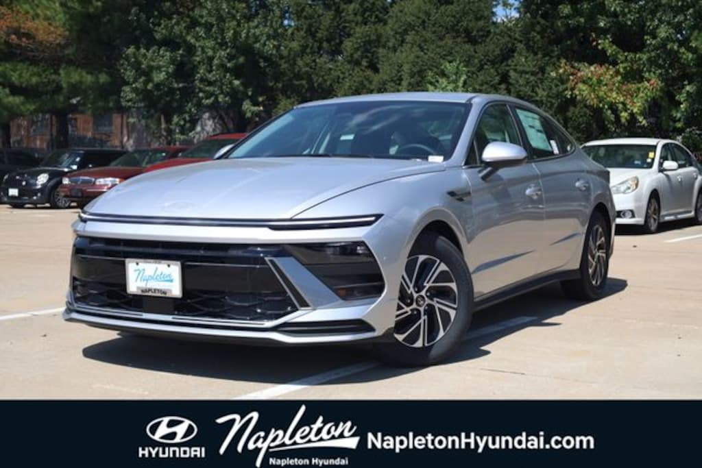 New 2026 Hyundai Sonata Hybrid Blue Sedan