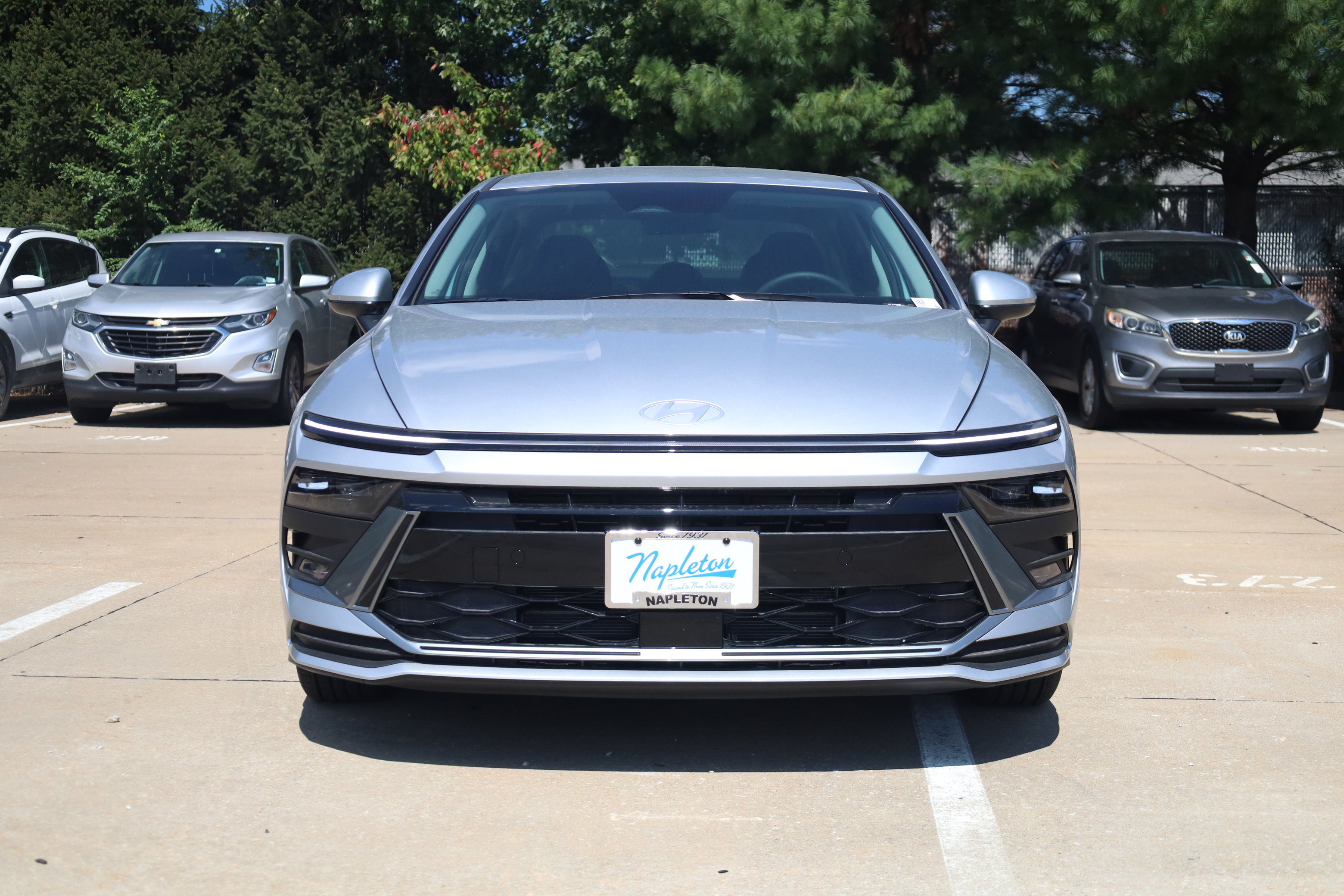 New 2026 Hyundai Sonata Hybrid Blue Sedan