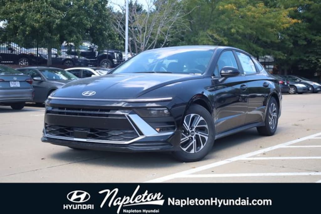 New 2026 Hyundai Sonata Hybrid Blue Sedan