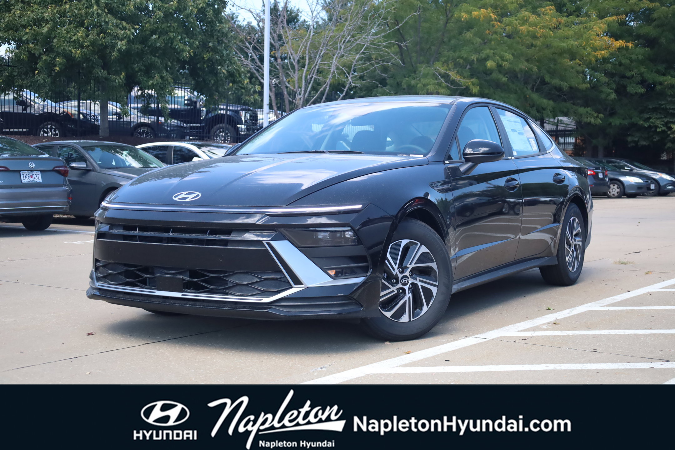 New 2026 Hyundai Sonata Hybrid Blue Sedan