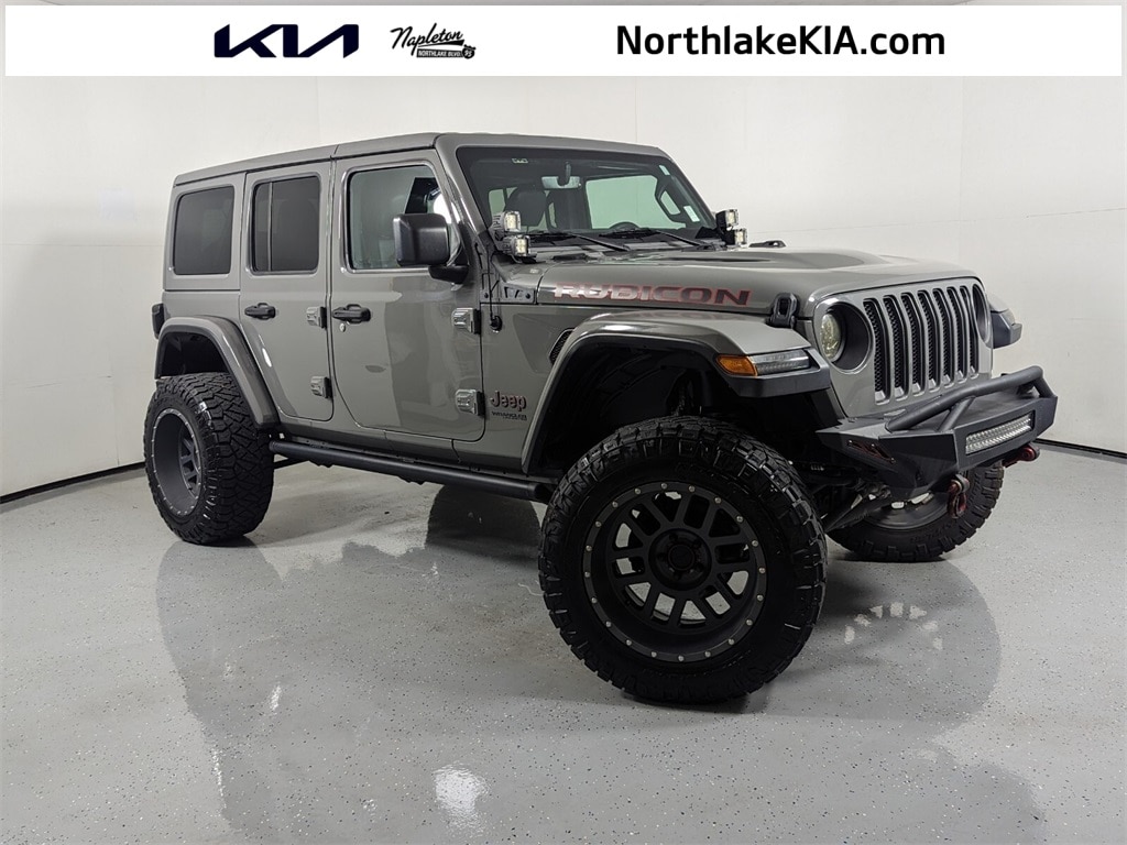 Used 2020 Jeep Wrangler Unlimited Rubicon with VIN 1C4HJXFG1LW106987 for sale in Palm Beach Gardens, FL