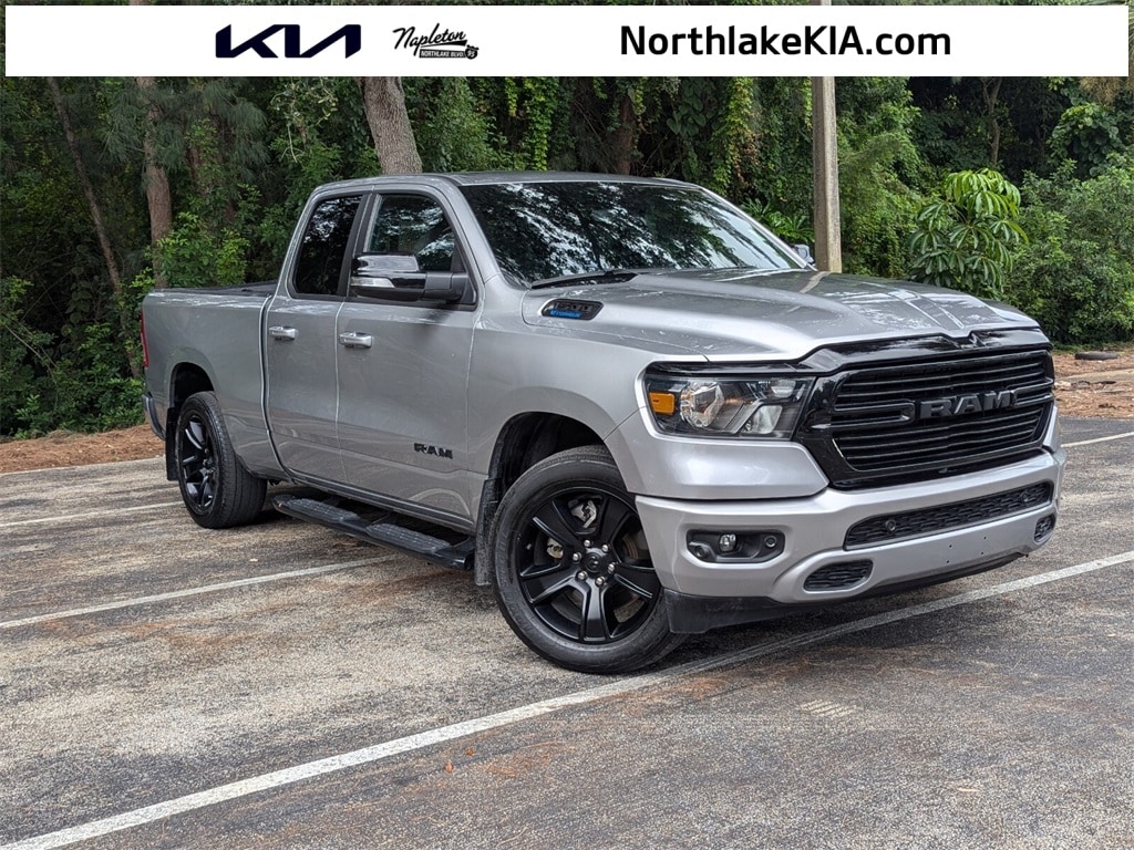 Used 2021 RAM Ram 1500 Pickup Big Horn/Lone Star with VIN 1C6RREBG8MN743882 for sale in Palm Beach Gardens, FL