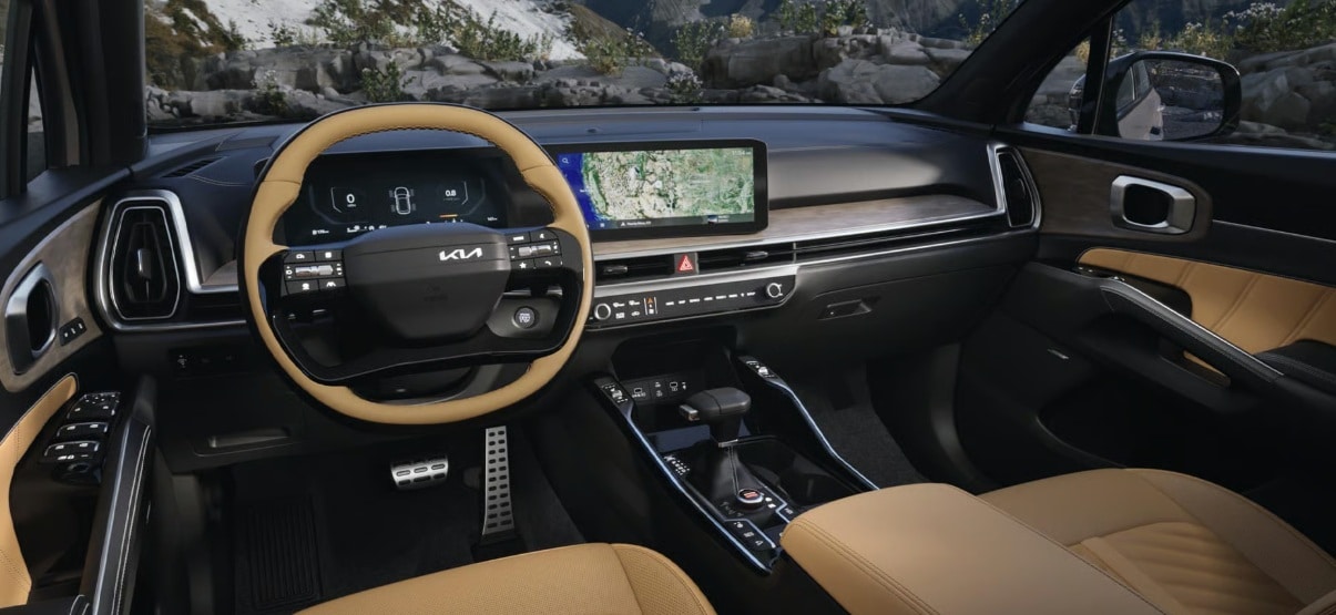 Interior of Kia Sorento for Sale