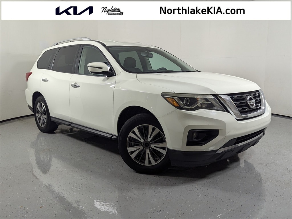 Used 2017 Nissan Pathfinder SV with VIN 5N1DR2MM4HC685321 for sale in Palm Beach Gardens, FL