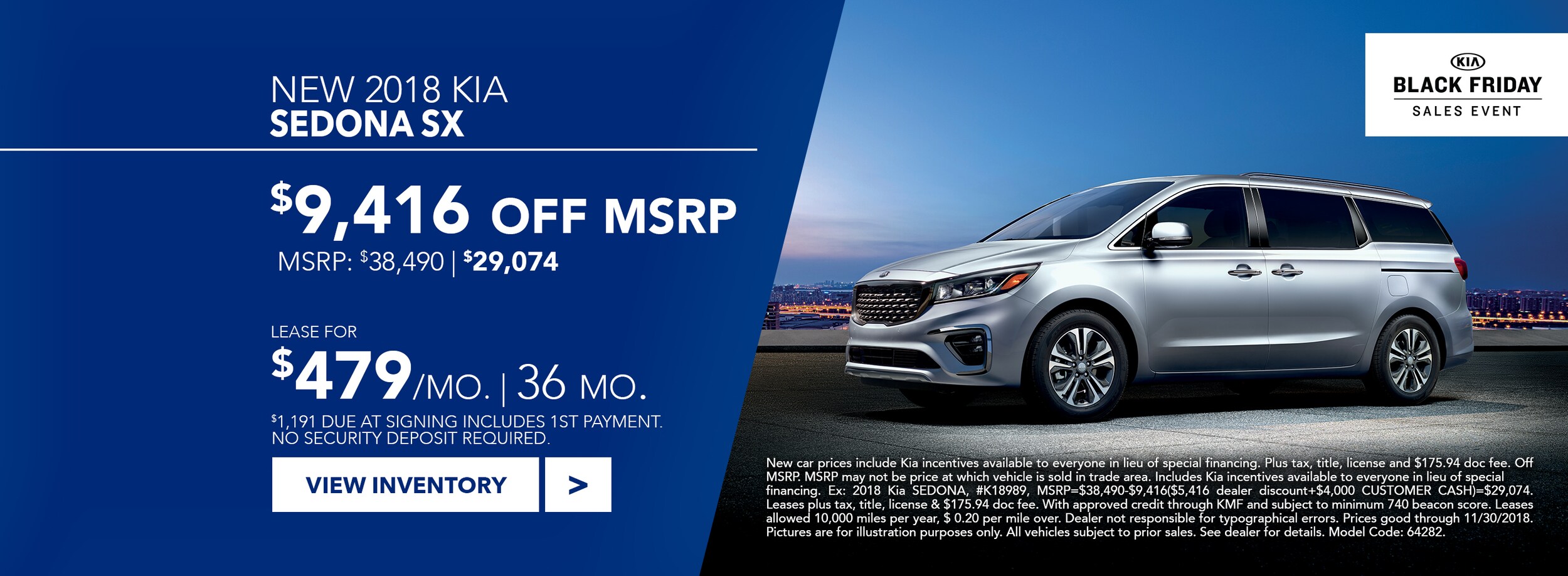 Kia Sedona Lease Deal