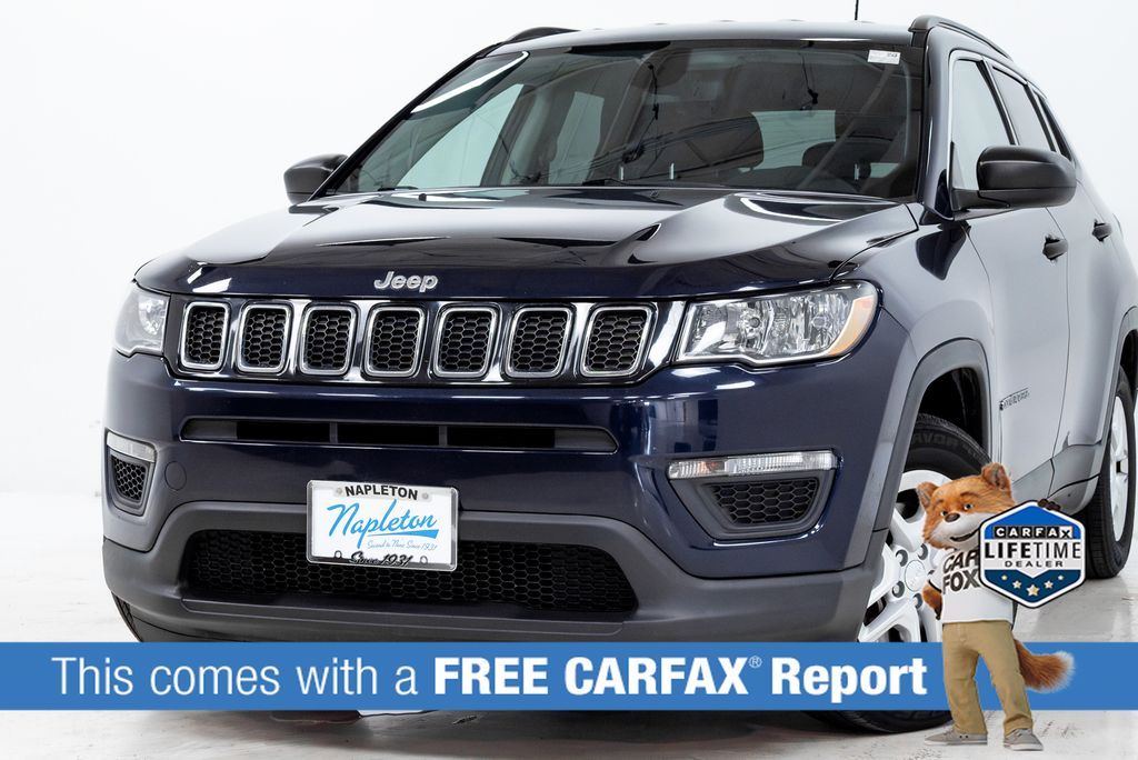 Used 2019 Jeep Compass Sport with VIN 3C4NJCABXKT637634 for sale in Elmhurst, IL