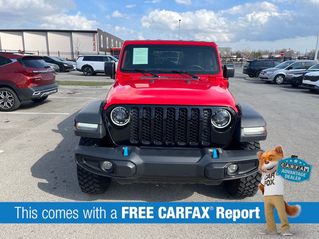 Used 2023 Jeep Wrangler 4xe Willys 4XE with VIN 1C4JJXN65PW652546 for sale in Fishers, IN