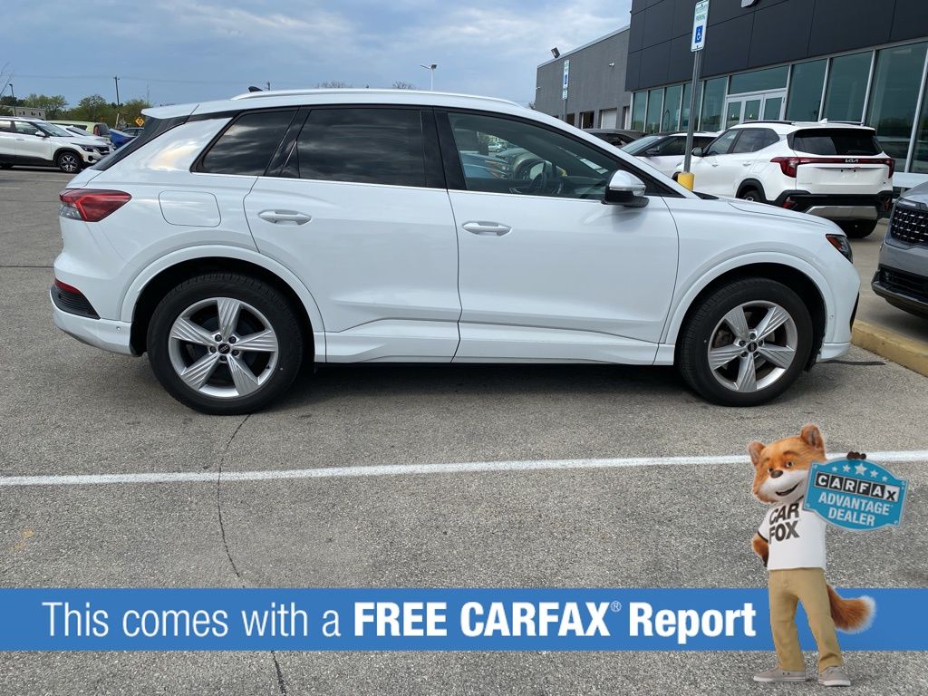 Used 2022 Audi Q4 e-tron Prestige with VIN WA1J2BFZ3NP052425 for sale in Fishers, IN