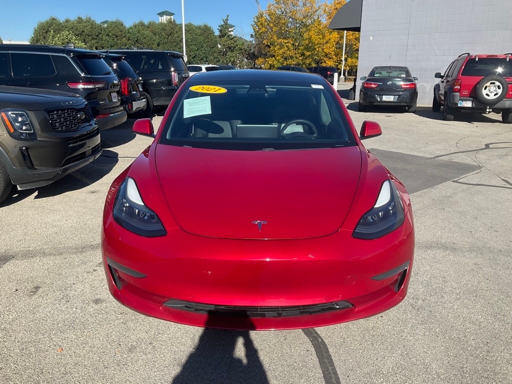 Used 2021 Tesla Model 3 Base with VIN 5YJ3E1EB7MF983586 for sale in Fishers, IN