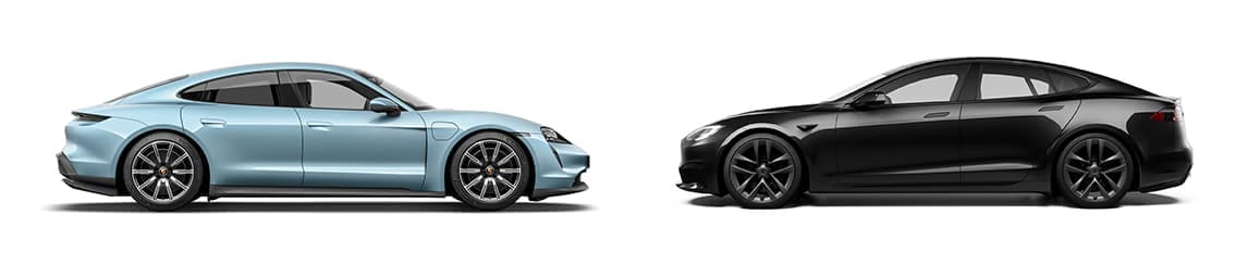 Porsche Taycan vs Tesla Model S