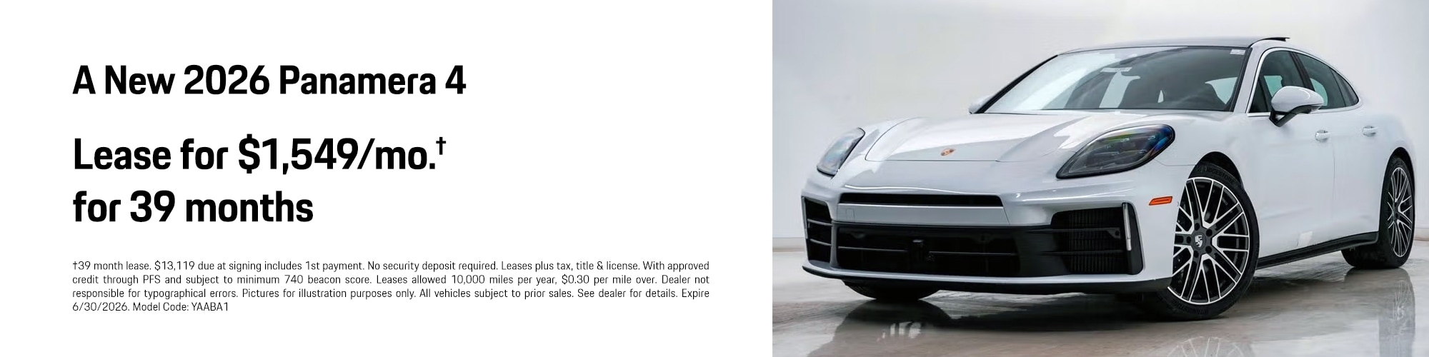 A New 2026 Panamera 4