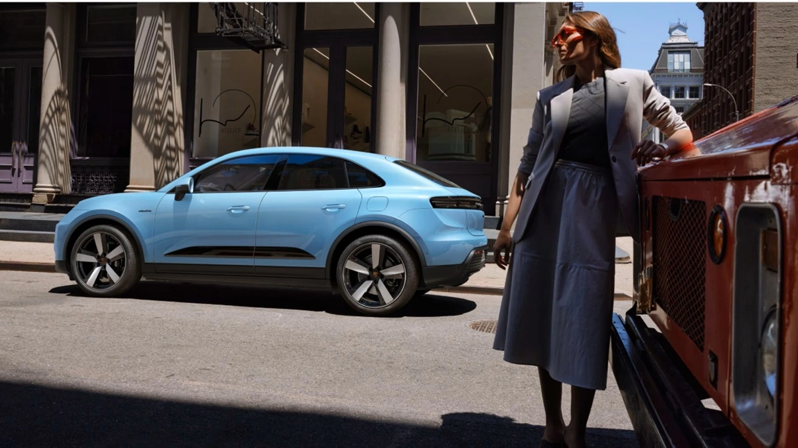 Porsche Macan Electric Frozen Blue Metallic Porsche Macan Electric Frozen Blue Metallic