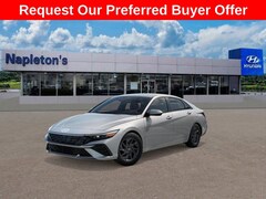 2026 Hyundai Elantra Hybrid Blue Sedan