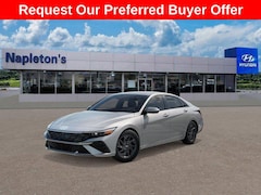 2026 Hyundai Elantra Hybrid Blue Sedan