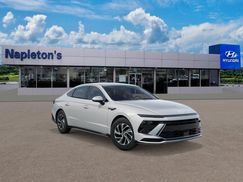 New 2026 Hyundai Sonata Hybrid Blue Sedan