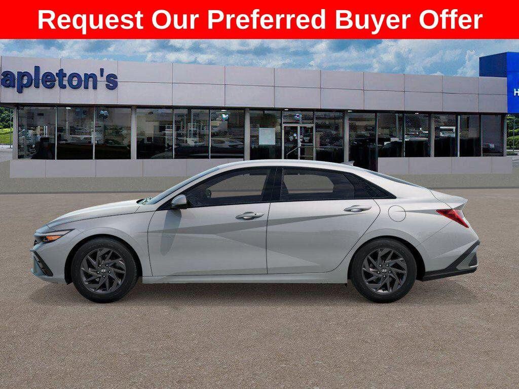 New 2026 Hyundai Elantra Hybrid Blue Sedan