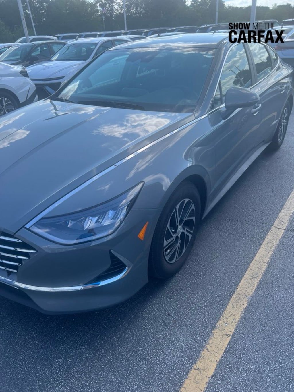 Used 2023 Hyundai Sonata Hybrid Blue Sedan