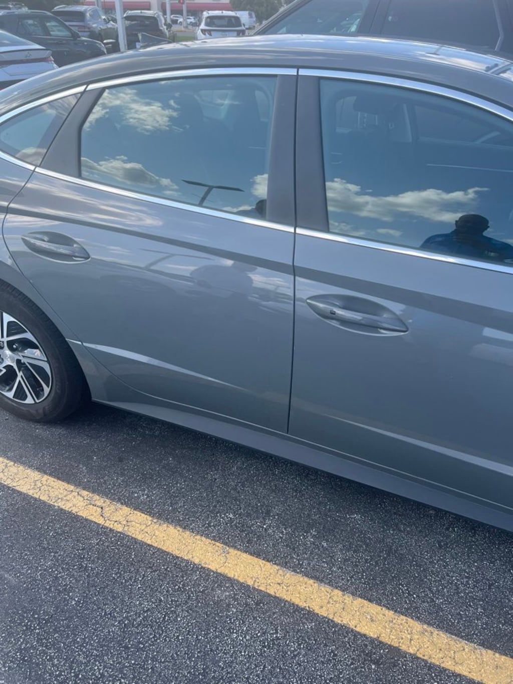 Used 2023 Hyundai Sonata Hybrid Blue Sedan
