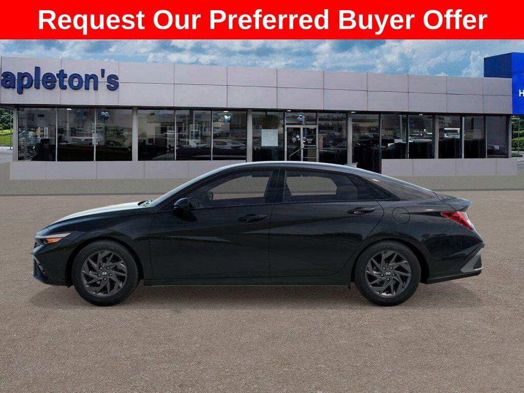 New 2026 Hyundai Elantra Hybrid Blue Sedan