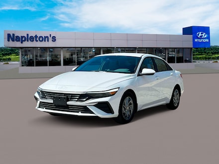 2025 Hyundai Elantra Hybrid Blue Sedan