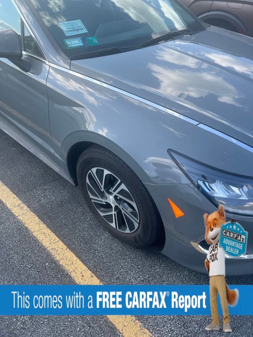 Used 2023 Hyundai Sonata Hybrid Blue Sedan