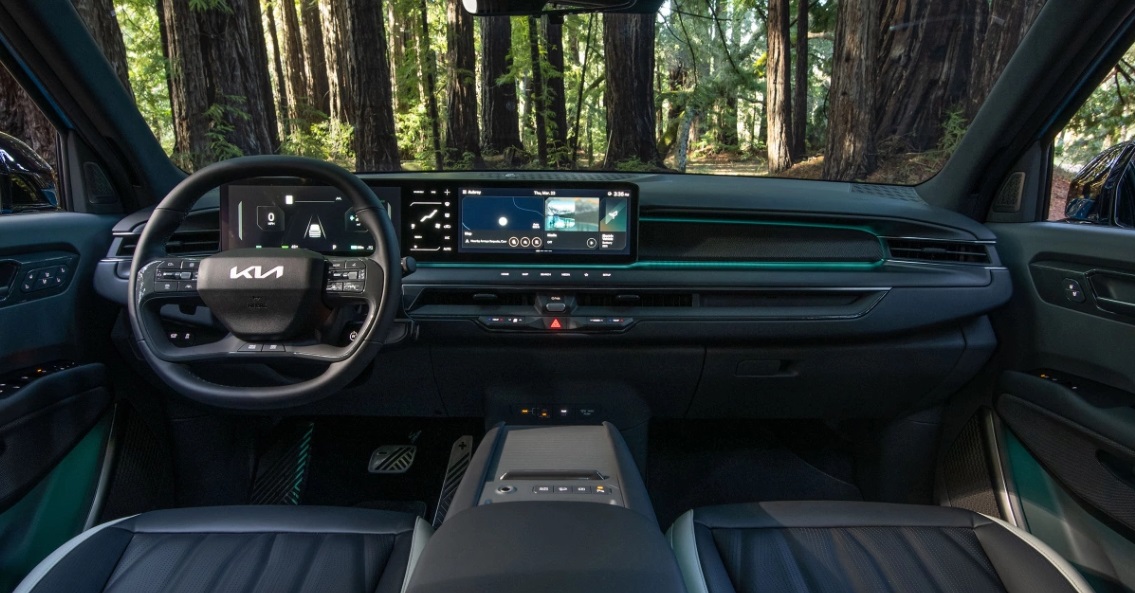 Ev9 kia electric suv river oaks interior