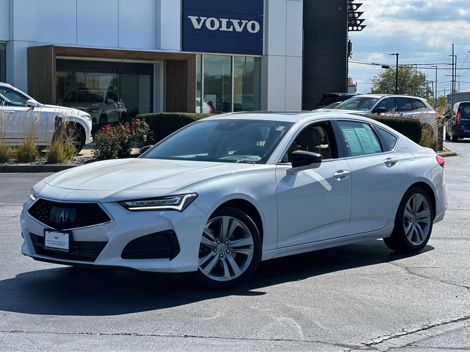 Used 2021 Acura TLX Technology Package with VIN 19UUB5F49MA010109 for sale in Schererville, IN