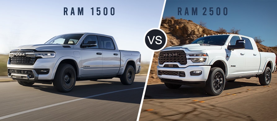 Compare RAM 1500 vs RAM 2500 Pickup Truck | Napleton's Clermont ...