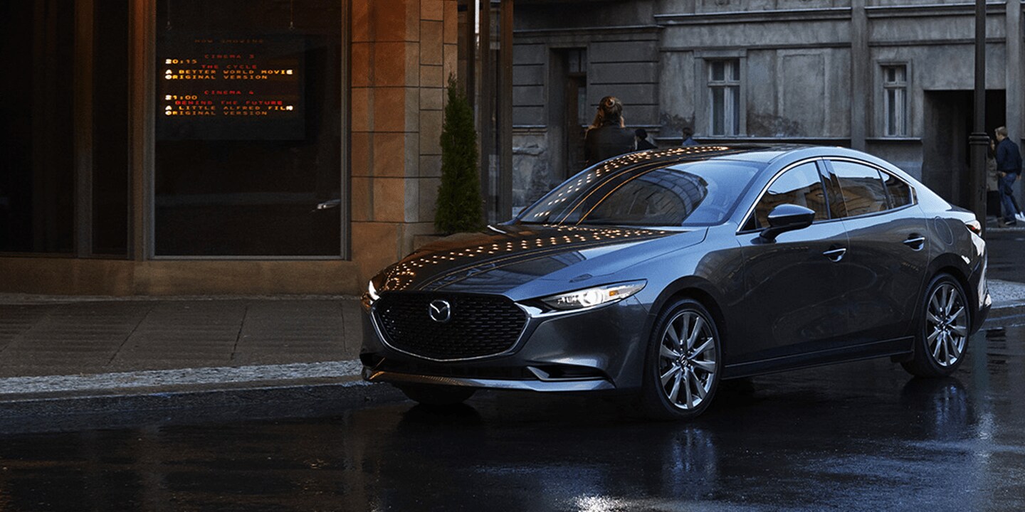 2019 Mazda3 parked on road