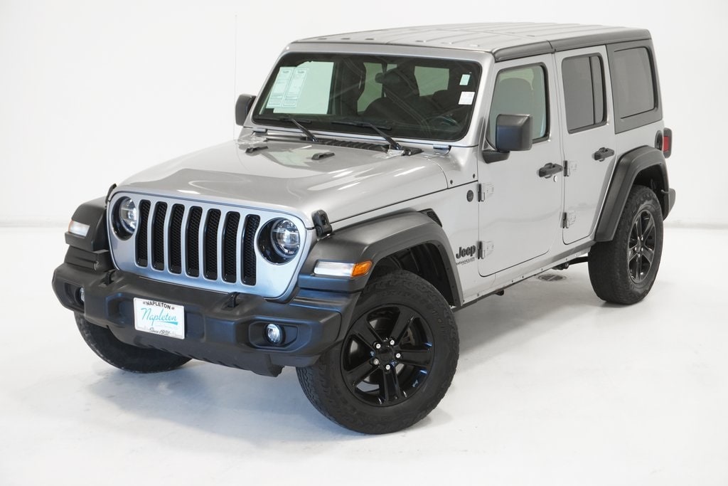 Used 2021 Jeep Wrangler Unlimited Altitude with VIN 1C4HJXDG3MW555401 for sale in Arlington Heights, IL
