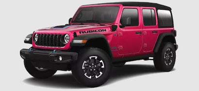 Pink Four-Door Jeep Wrangler for Sale