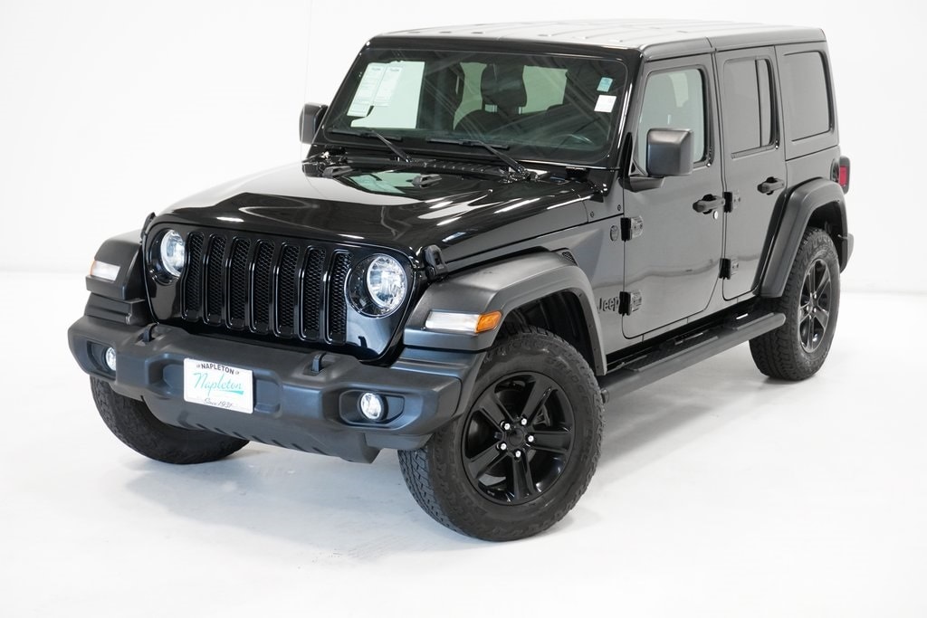 Used 2021 Jeep Wrangler Unlimited Altitude with VIN 1C4HJXDG6MW714489 for sale in Arlington Heights, IL