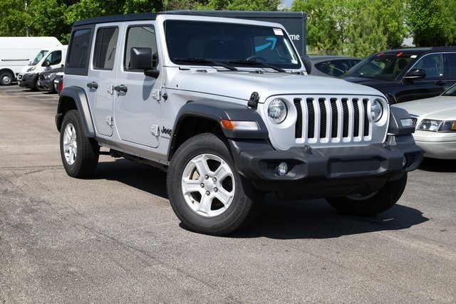 Used 2023 Jeep Wrangler 4-Door Sport S with VIN 1C4HJXDN7PW600682 for sale in Arlington Heights, IL