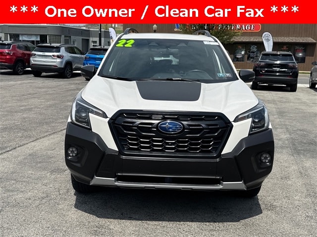 Certified 2022 Subaru Forester Wilderness with VIN JF2SKAMC4NH501433 for sale in Ellwood City, PA