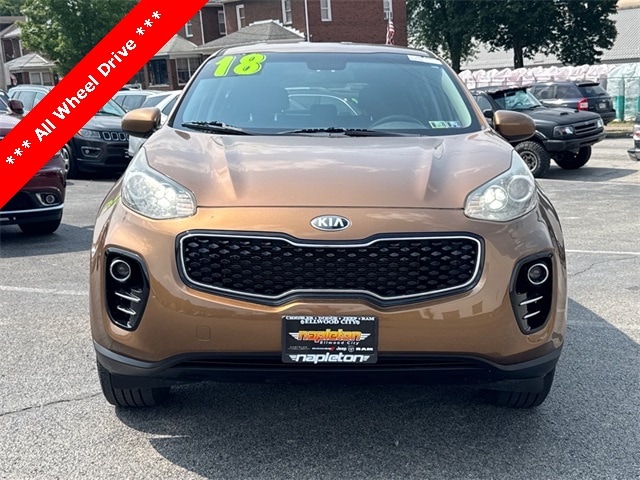 Certified 2018 Kia Sportage LX with VIN KNDPMCAC1J7401627 for sale in Ellwood City, PA