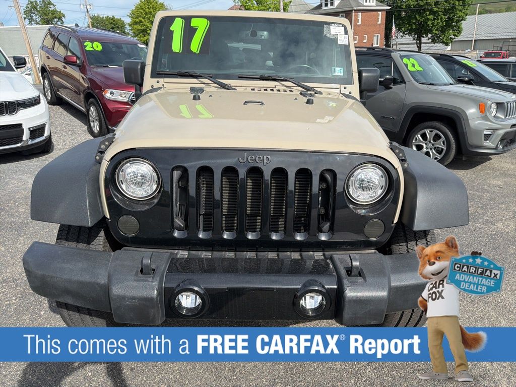 Used 2017 Jeep Wrangler Unlimited Willys Wheeler with VIN 1C4BJWDG3HL747621 for sale in Ellwood City, PA