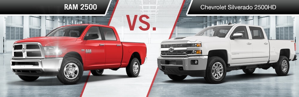 chevy silverado vs ram 2500 truck comparison