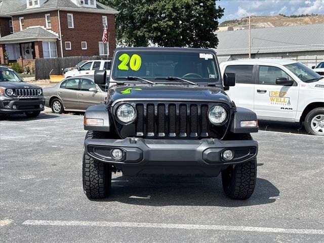 Certified 2020 Jeep Wrangler Unlimited Willys Sport with VIN 1C4HJXDG8LW317221 for sale in Ellwood City, PA